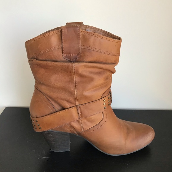 Aldo Leather Mid-calf Boots with Buckle - Picture 5 of 8